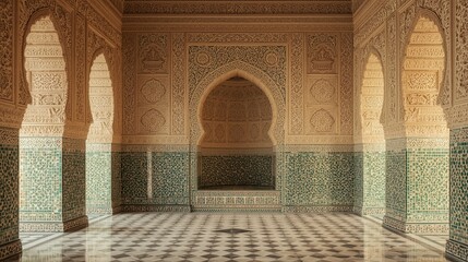 Arabic architecture. Moroccan doors with colors