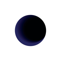 Black to Dark Purple Gradient Circle on White Background