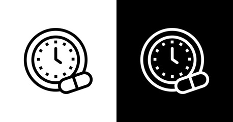 Time Capsule White Icon Set Design