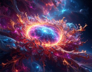 Fototapeta premium Abstract cosmic explosion