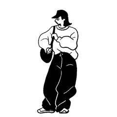 Fashion, Women, Fashionable, Sporty, Vector