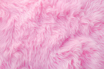 Fototapeta premium Pink fluffy fur background