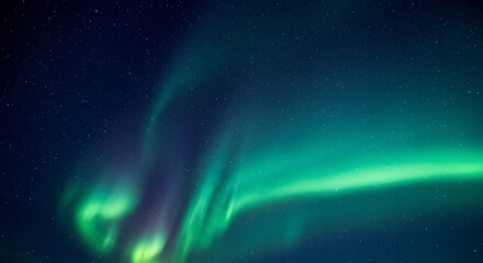 Aurora borealis display night sky green lights celestial phenomenon nature background