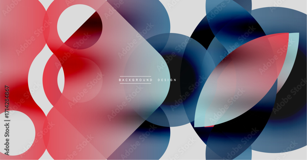 Poster abstract fluid shapes, vibrant colors blend. modern design, dynamic composition, smooth gradients cr