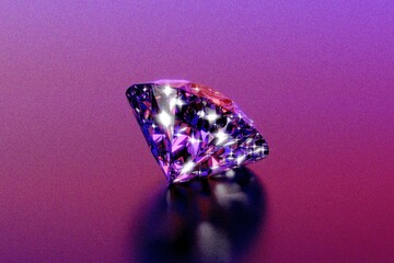 diamond on black background