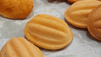 Thai Egg Cake Called Khanom Khai.