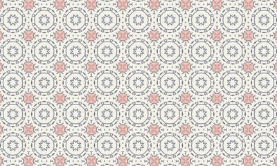 seamless pattern with red flowers