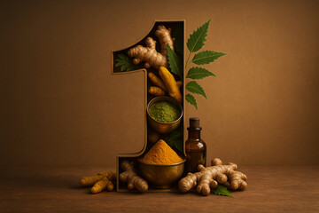 Herbal Medicine and Spices in Number One Shape.