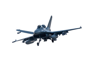 Modern Fighter Jet Soaring with Smoke Trails – Isolated PNG
