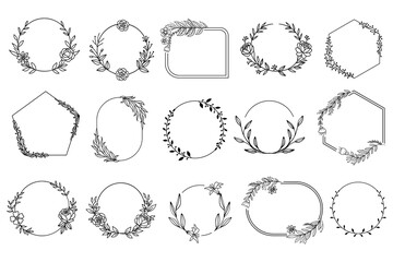 Decorative floral frame