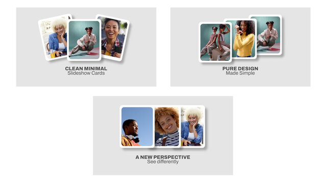 Clean Minimal Slideshow Cards