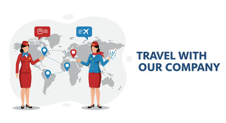 A horizontal banner illustration in a flat design vector style, promoting 