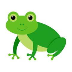 Obraz premium green frog cartoon
