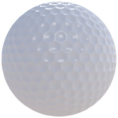 Golf American ball isolated transparent background 3d rendering

