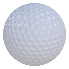 Golf American ball isolated transparent background 3d rendering

