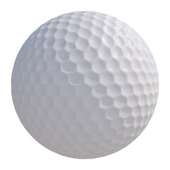 Golf American ball isolated transparent background 3d rendering
