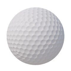 Golf American ball isolated transparent background 3d rendering
