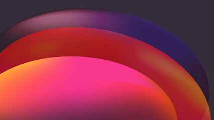 Vibrant Gradient Layered Shapes Abstract Background