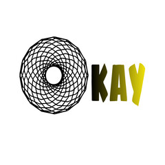 Okay typography logo design