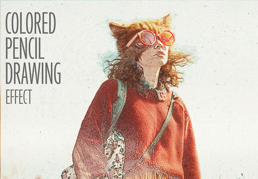 Colored Pencil Drawing Effect