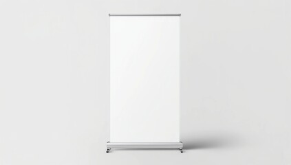 Roll Up Banner Stand on isolated clean background
