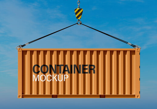 Corporate Container Branding Mockup
