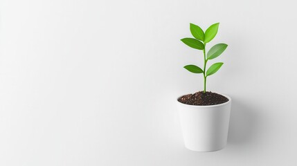 Single point expanding into network lines, minimalist growth concept