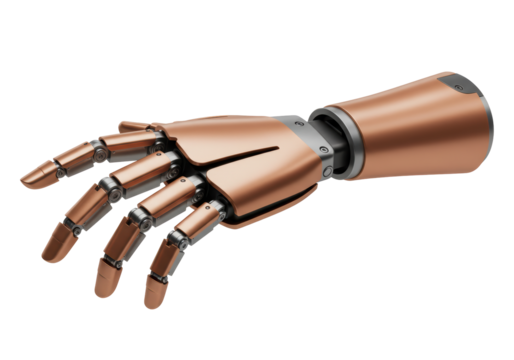 Isolated Robotic Hand with Flexible Fingers Showing Dexterity and Precision of Artificial Limb