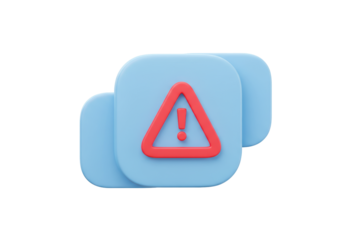 Isolated Danger Alert Warning Notification Sign Caution Error, problem notification message popup