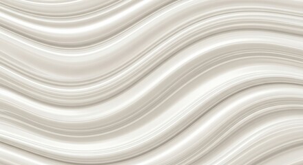 Fototapeta premium Elegant Cream Waves Flowing Smooth Texture Background Abstract Pattern