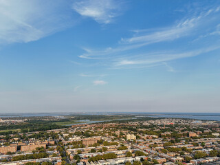 Cityscape from atop a building
