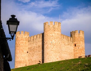 Medieval castle on a hilltop