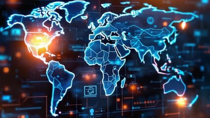 Global network map - Powered by Adobe