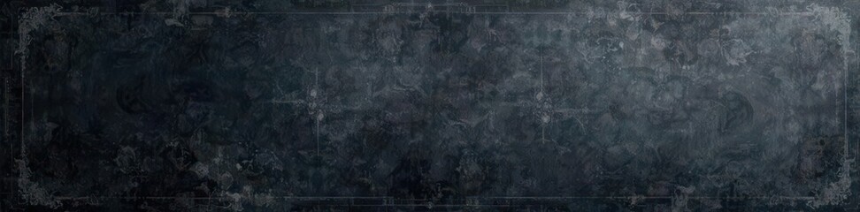 Naklejka premium Grungy black chalkboard, texture detail close-up, wall, retro, dirty