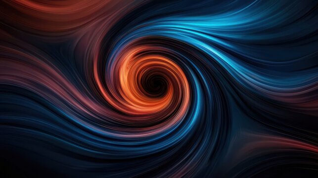 Vibrant Swirling Wisps of Color in Abstract Design
