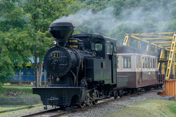北海道遠軽の蒸気機関車・雨宮21号