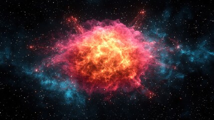 Vibrant Cosmic Explosion in Vast Stellar Background