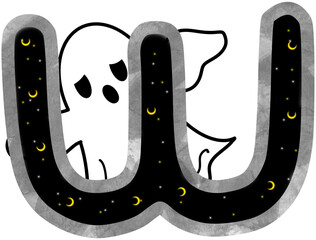 Spooky Alphabet Letter W