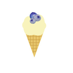 ice cream isolated on white