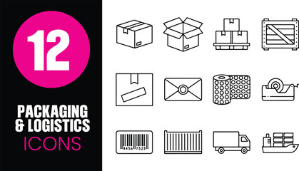 Packaging & Logistics Icons