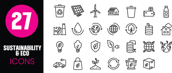 Sustainability & Eco Icons