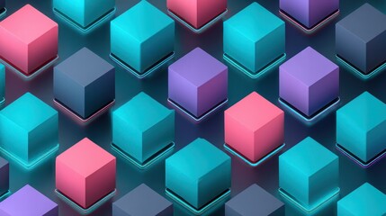 Obraz premium Abstract geometric pattern cubes