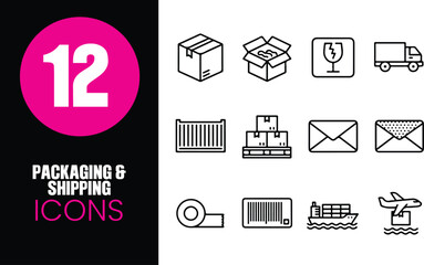 Packaging & Shipping Icons