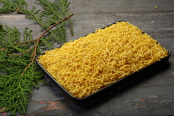 Om podi - silk sev Indian savoury snack food  