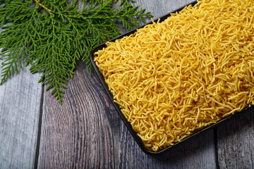 North Indian recipes- famous snack food- sev, omapodi, om podi. 