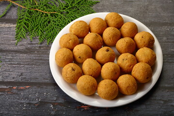 Homemade  traditional Indian sweets- Kachori.