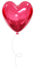 Realistic red heart Balloon. Bunch of Helium balloons for birthday, party anniversary and wedding.