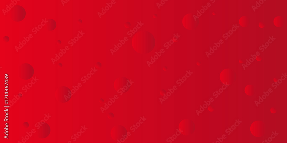 Aufkleber abstract gradient color circular geometric 3d shape with red background | modern vector futuristic d