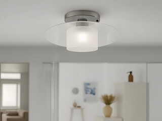 Modern Light Fixture: This image showcases a sleek, contemporary light fixture, illuminating the space with a soft, ambient glow and embodying simplicity.