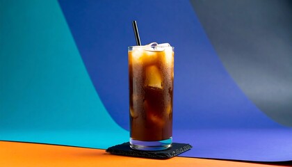 Iced coffee in a glass